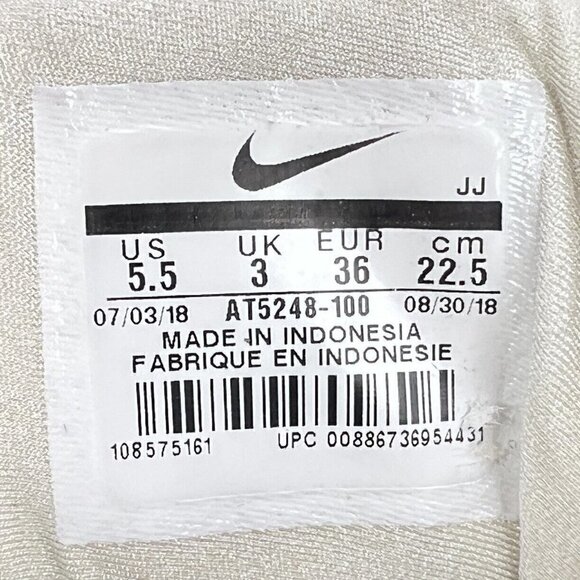 Nike Womens Air Max 1 AT5248-100 Low Top Ivory Athletic Sneaker Shoes Size 5.5 - Picture 12 of 12